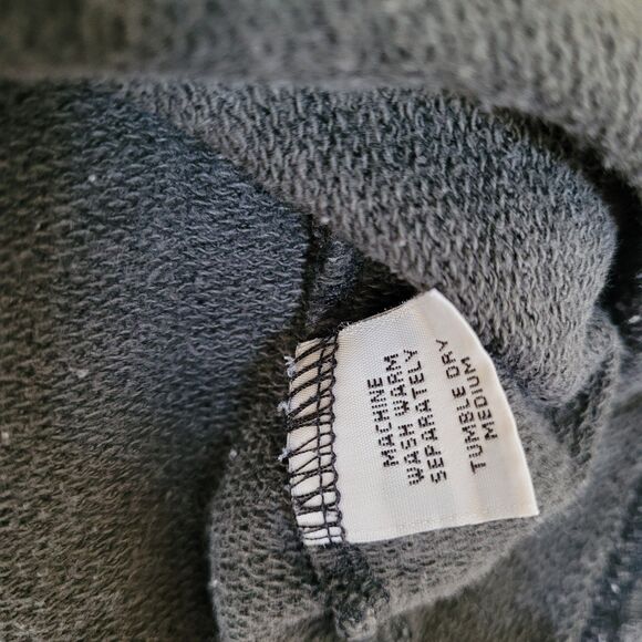 Cut Loose Turtleneck Top Womens size Small Long Sleeve Lagenlook Green Gray - Picture 3 of 7